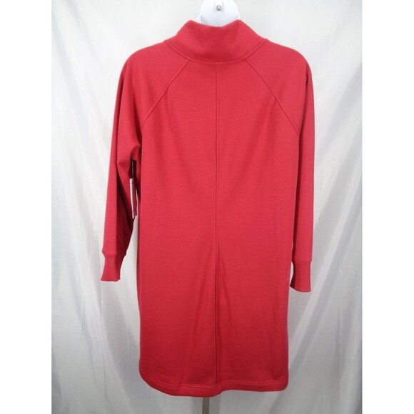 Athleta Red Cozy Karma Sweatshirt Dress Plus Size 2X New - Picture 3 of 15